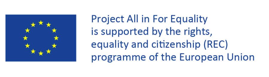 European Union All in for Equality -project logo.